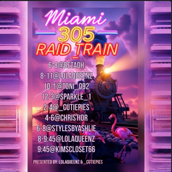 LOLAQUEENZ🦄MIAMI 305 RAID TRAIN🚂MARATHON - Picture 1 of 11